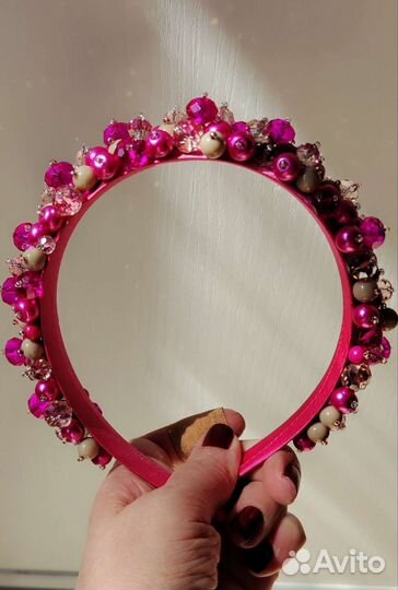 Ободок для волос ручной работы