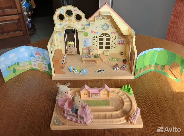 Sylvanian families Детская железная дорога
