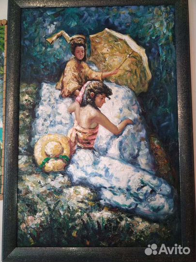 Картина Девушки с зонтом