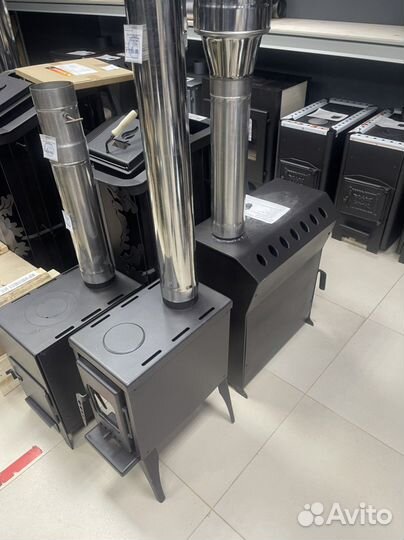 Печь дровяная со стеклом