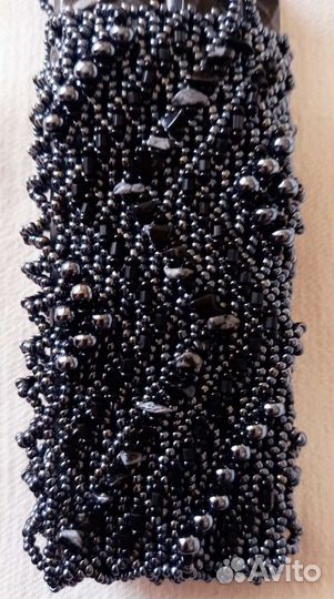 Сумочка футляр из бисера и бусин