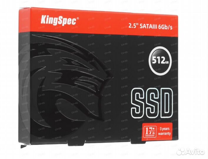 SSD накопитель kingspec P3-512 512гб, 2.5
