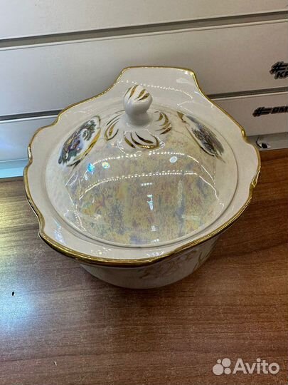 Винтажная супница пастушка, Дулево