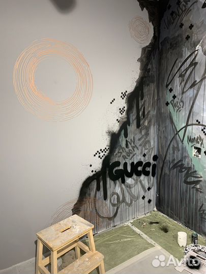 Граффити оформление помещений