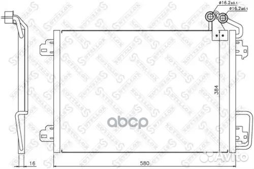 Радиатор конд Renault Megane/Scenic 99-01