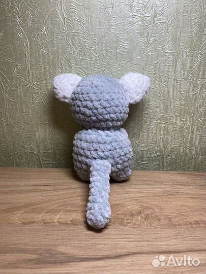 Котик. Мишка. Вязанная игрушка ручной работы