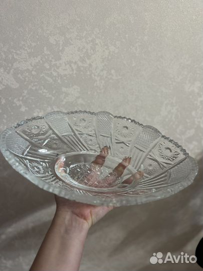 Хрусталь вазы салатники