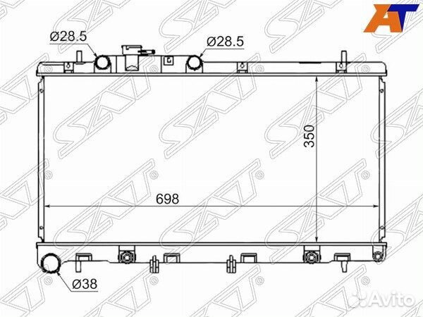 Радиатор subaru impreza, subaru legacy, subaru leg