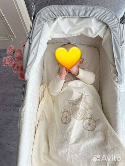 3 комплекта белья в коляску/ люльку х/б