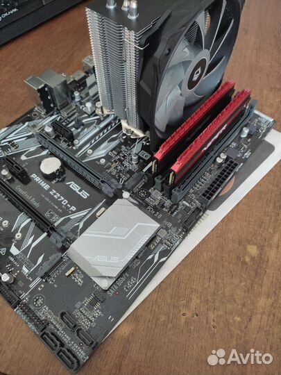 Asus prime z270-p/i5 6600k/ddr4 3200mgz/кулер