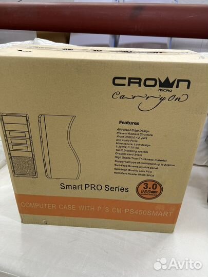 Компьютерный корпус Crown SMP-888A