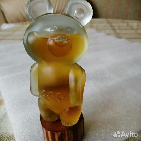 Одеколон СССР коллекционный миша олимпийский