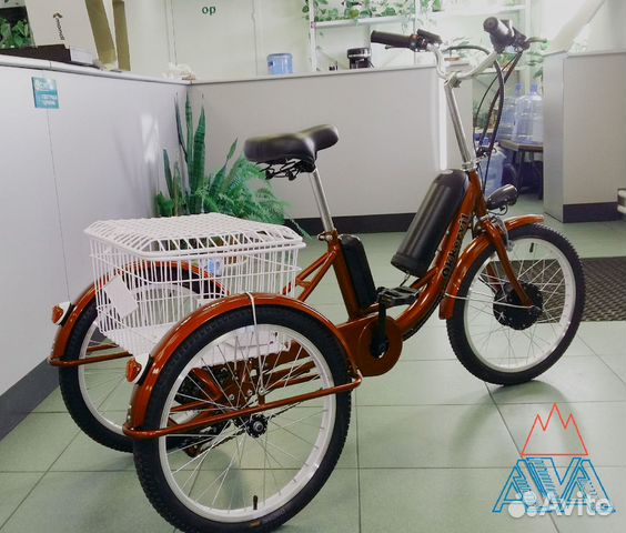 Электровелосипед трехколесный взрослый Ok-3WE 20", Новое купить в Санкт ...