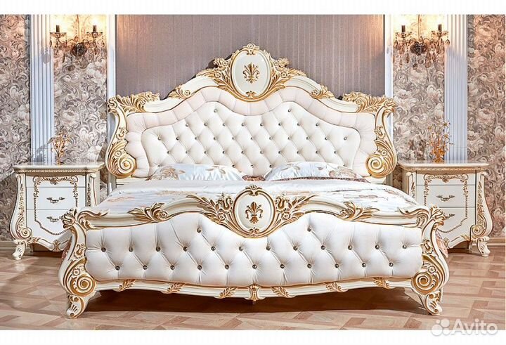 Спальный гарнитур б/у монреаль кремовый 5 дверный