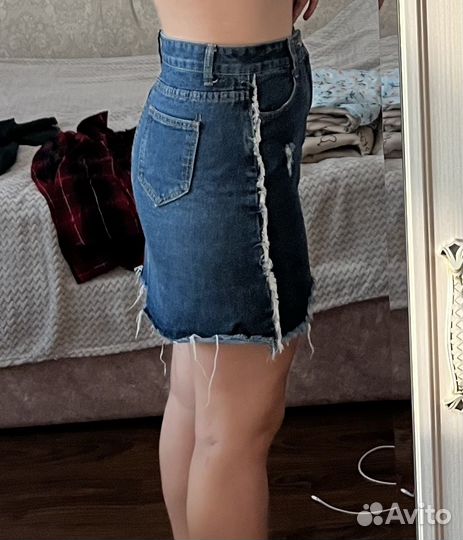 Юбка джинсовая