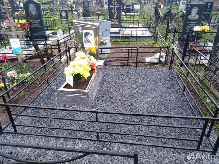 Благоустройство памятники оградки