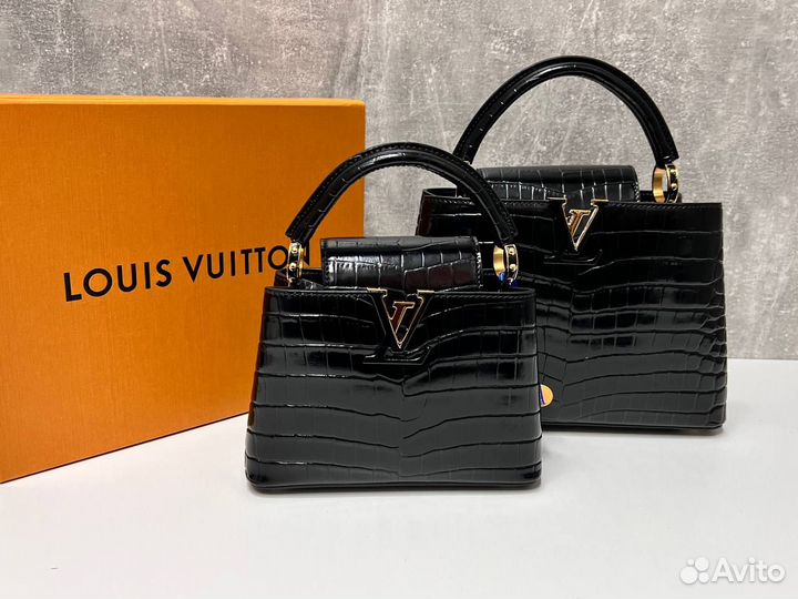 Louis Vuitton Capucines Mini Bag Crocodile Brillan