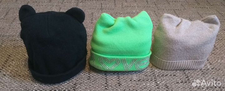 Шапки женские 10шт.пакетом.Цена за всё