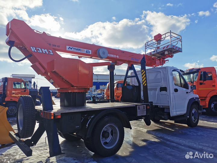 Автогидроподъемник кэмз на шасси газ 24 метра