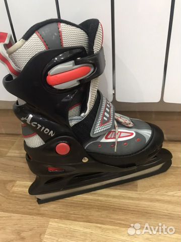 Коньки раздвижные р.30-33 +Сумка. Новые