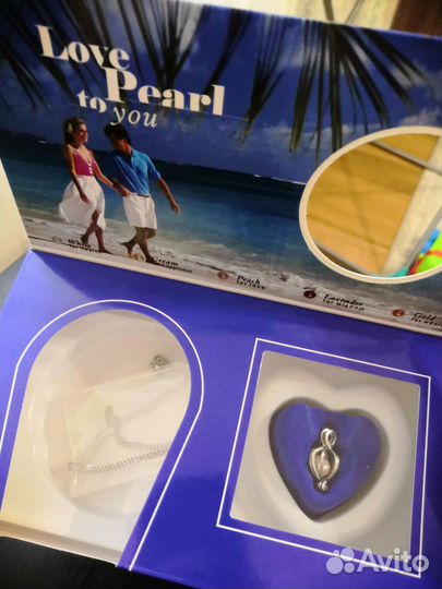 Кулон с натуральным жемчугом