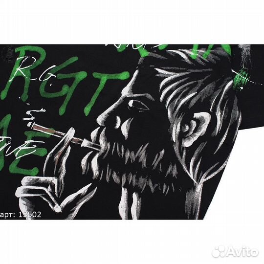 Футболка Чёрная с принтом