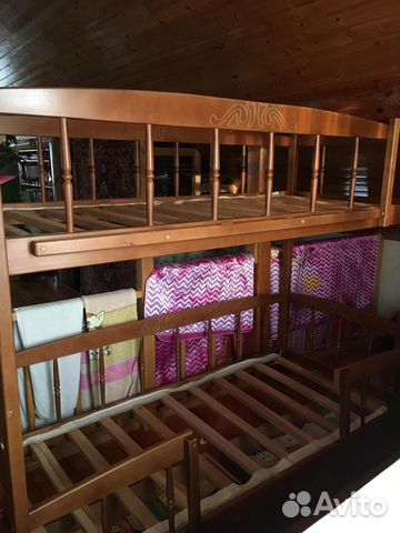 Двухъярусная кровать Юниор-4М (200x90) бук