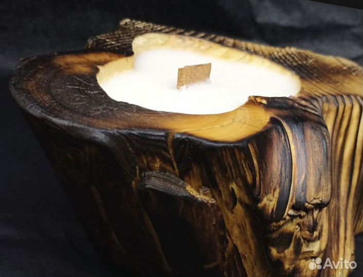 Аромасвеча в дереве