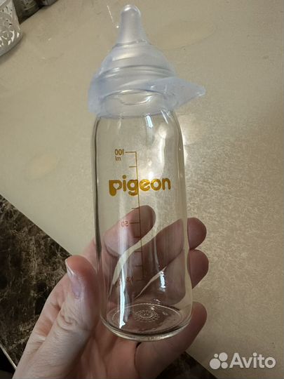 Pigeon бутылочка стеклянная для недоношенных
