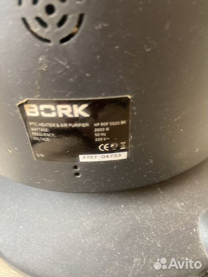 Керамический обогреватель bork hp rof 5520