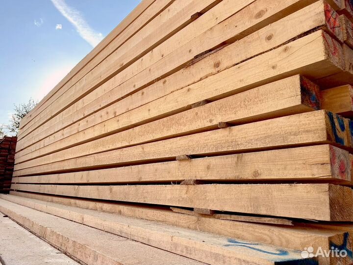 Доска обрезная 25х100х6000мм от производителя