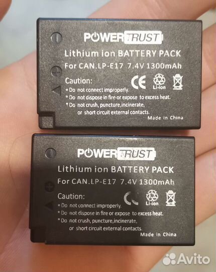 Аккумулятор lp-e17 для canon