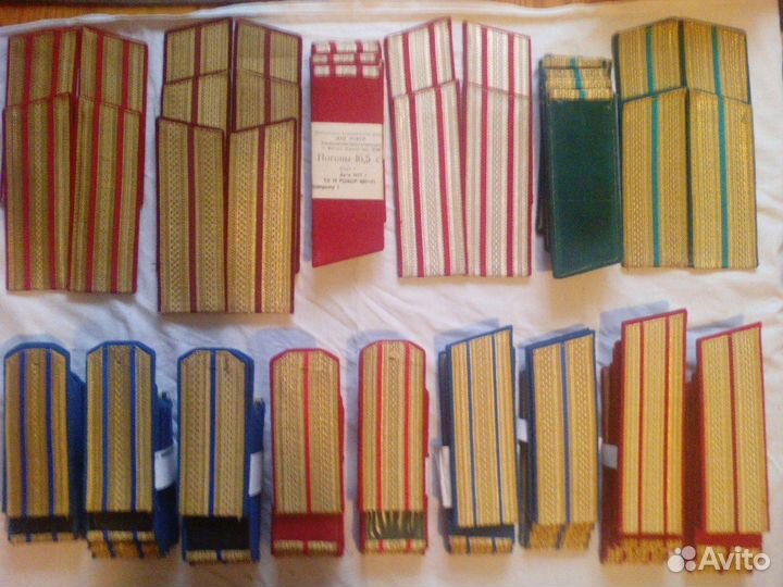 Погоны 1956 г парадные СССР петлицы кгб