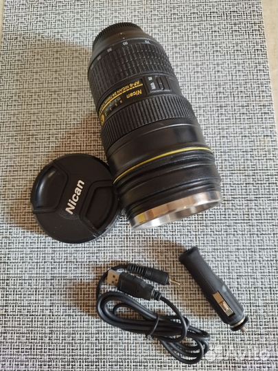 Термокружка с подогревом в форме Объектива