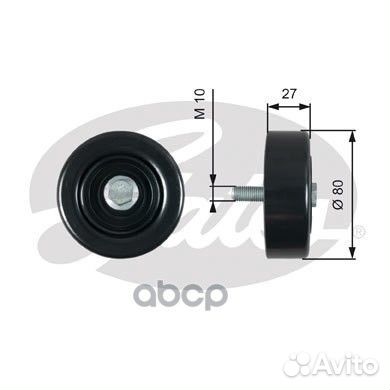 Ролик обводной приводного ремня hyundai ix35 (L