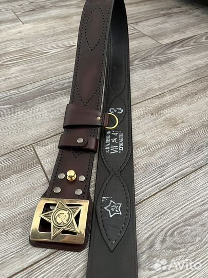 Ремень с пряжкой ркка (Ручной работы)