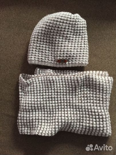 Шапка и шарф набор