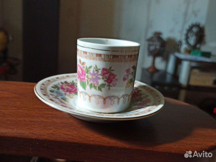 Чашка с блюдцем фарфор/Аромалампа