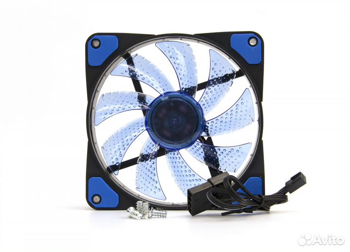 Вентилятор 120*120*25mm OT-F120-3PM-LED-BL