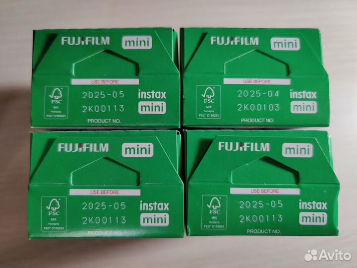 Картриджи для Instax Mini (10/20 снимков, новые)