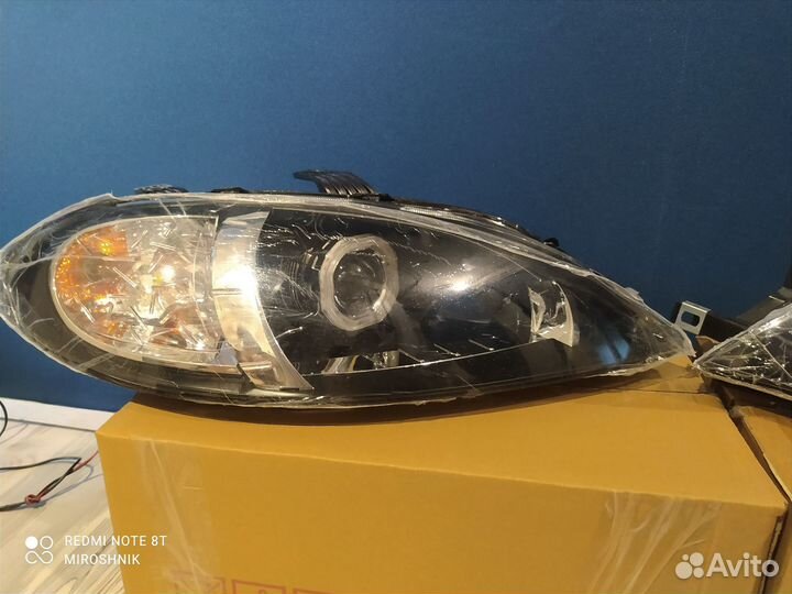 Новые фары Лачетти, ангельские глазки + американки