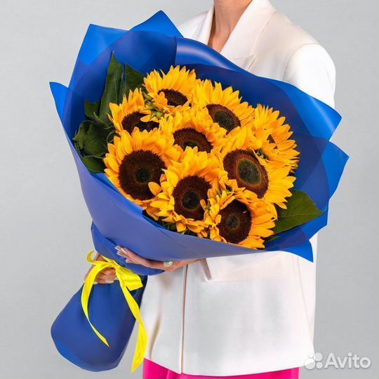 Подсолнухи с бесплатной доставкой