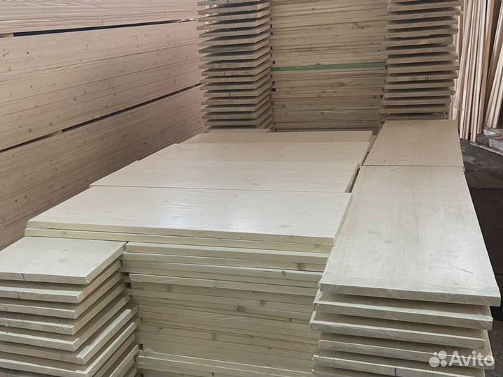 Мебельный щит из сосны 40х500 мм от производителя