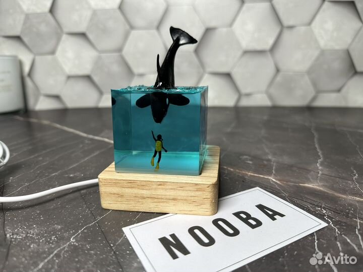 Ночник из эпоксидной смолы