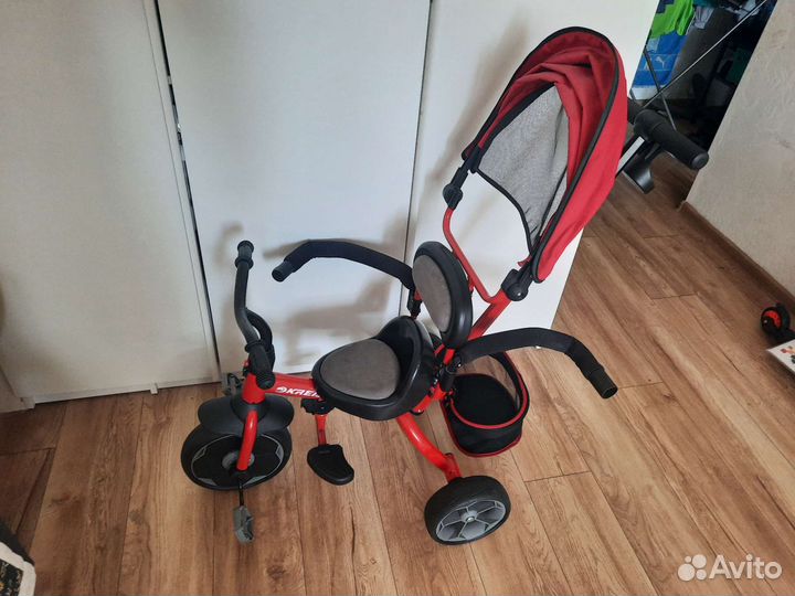 Велосипед коляска с ручкой