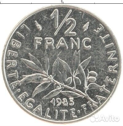 1/2 франка 1985 года