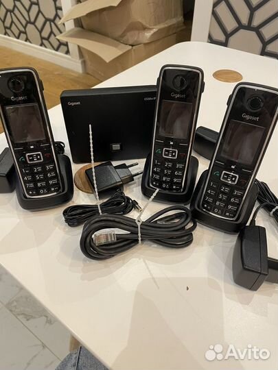 SIP Телефония Gigaset c530a ip три трубки