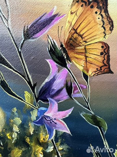 Картина маслом на холсте цветы