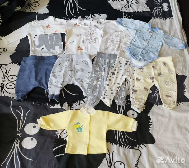 Вещи пакетом на мальчика 62 (39шт)