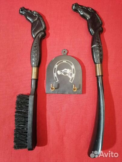 Щётка и ложка для обуви СССР лошади